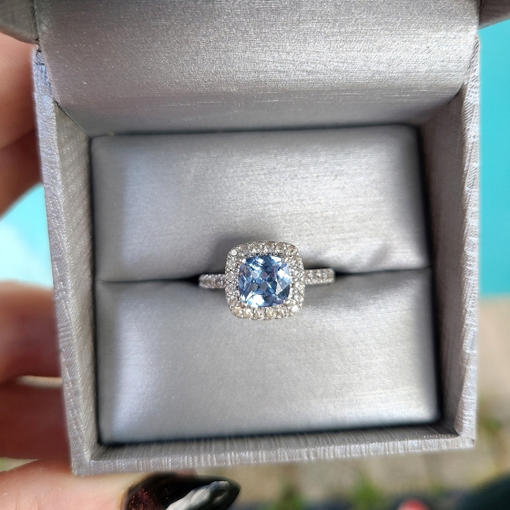 Zales-NWOT-Aquamarine Ring-Size 7